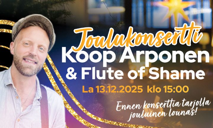 Joulukonsertti: Koop Arponen & Flute of Shame