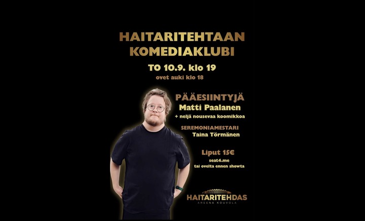 Kouvolan hersyvin komediaklubi on täällä!