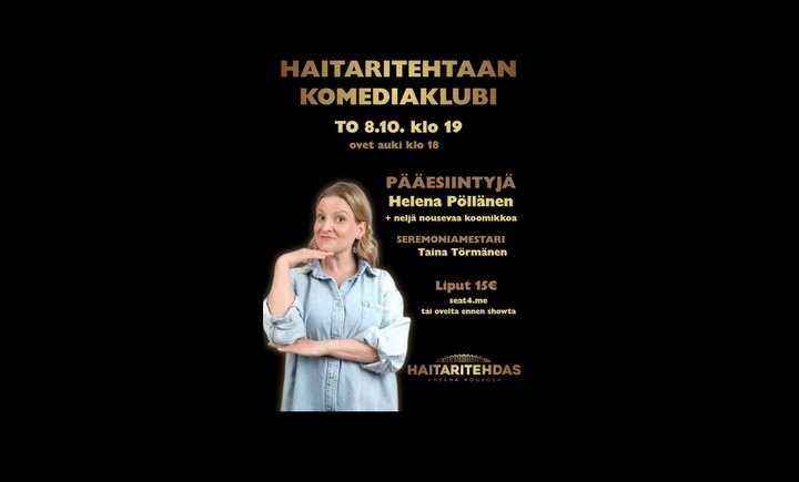 Kouvolan hersyvin komediaklubi on täällä!