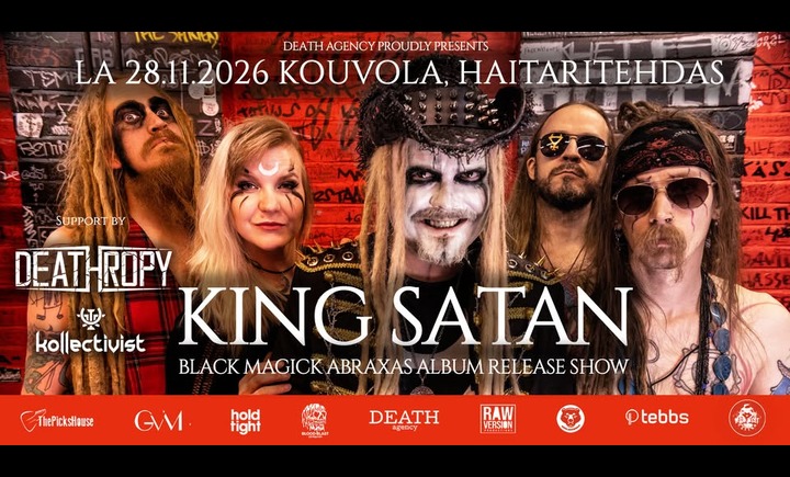 King Satan BLACK MAGICK ABRAXAS levyjulkkarikiertue